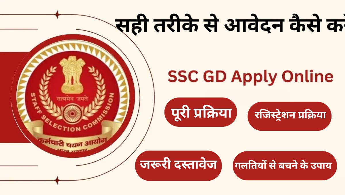 SSC GD Constable 2026 Form Filling Guide: सही तरीके से आवेदन कैसे करें, पूरी प्रक्रिया, जरूरी दस्तावेज और आम गलतियों से बचने के उपाय