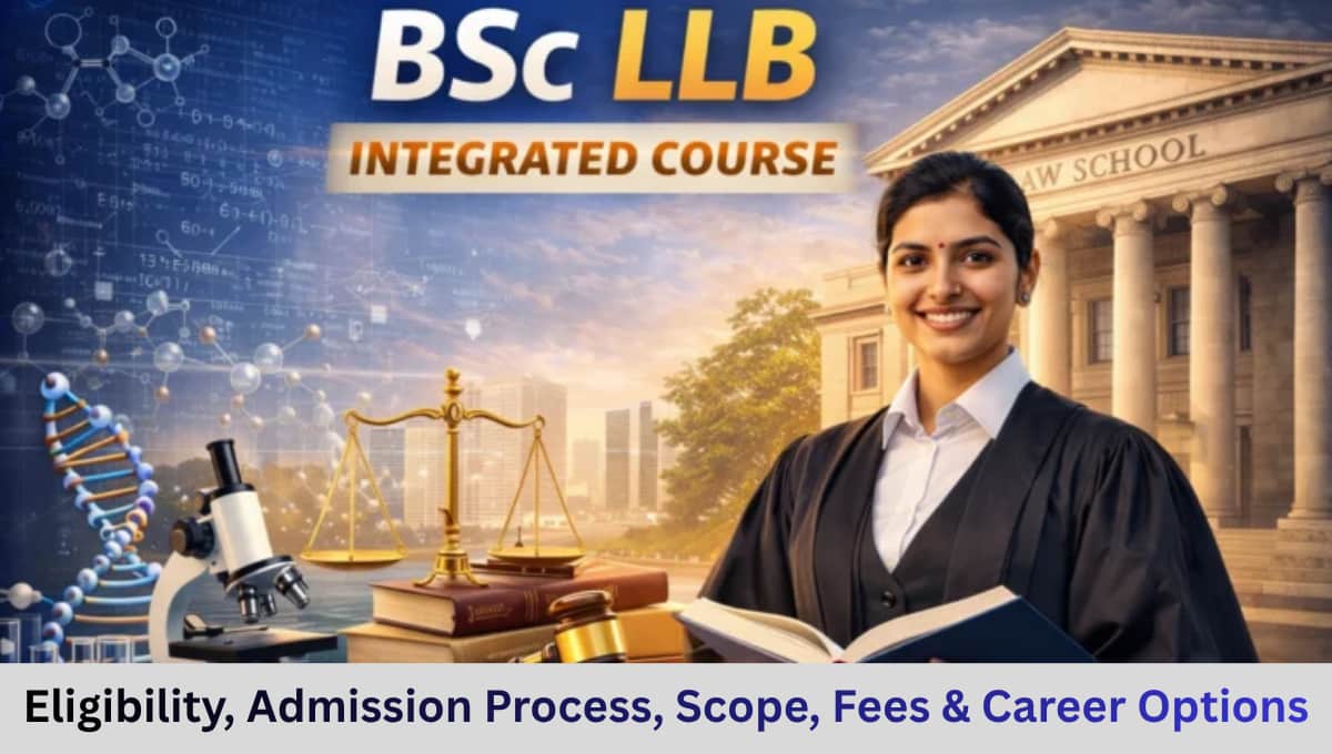 B.Sc LLB Course Details 2026: Eligibility, Admission Process, Scope, Fees & Career Options